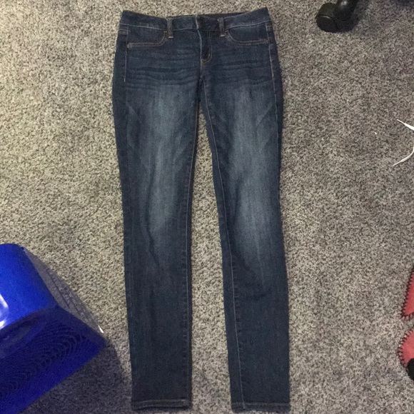 American eagle dark wash skinny jeans size 4 - Picture 2 of 5